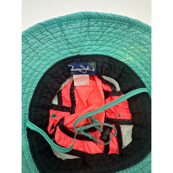 Panama Jack Kids Bucket Hat w/ String and Mesh 54 CM Green & Orange - Picture 6 of 6